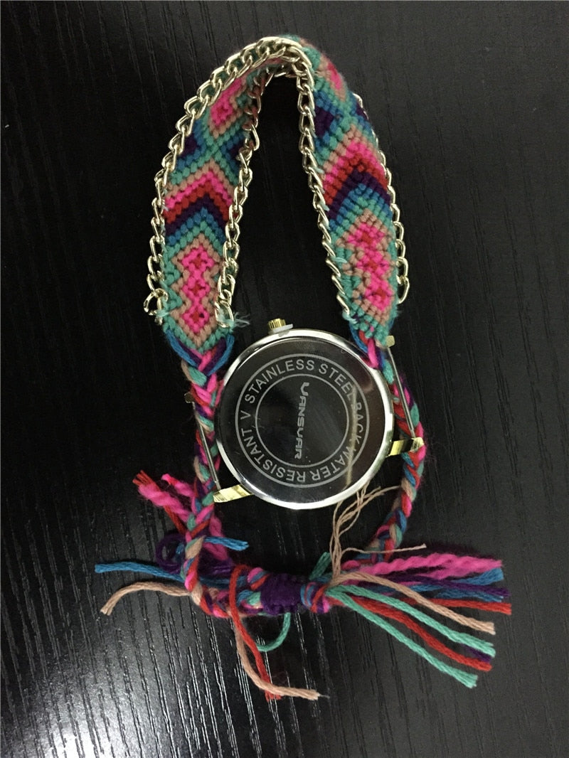 Handmade Friendship Bracelet Watch