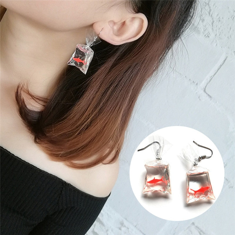 Bagged Koi Earrings