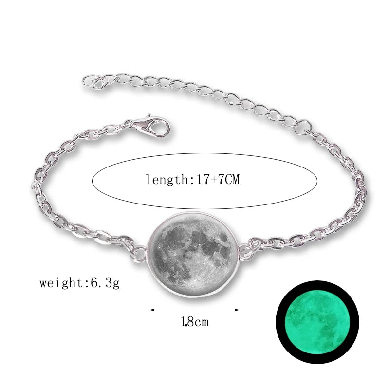 Glow In The Dark Moon Bracelet