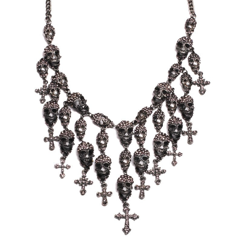 Crystal Skull Maxi Necklace