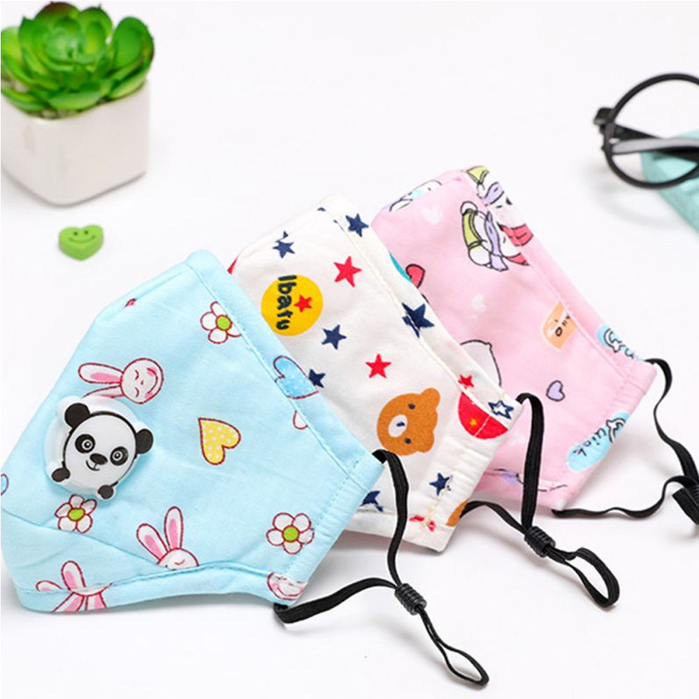 Valved Air Mask With Replaceable PM2.5 Filters For Children