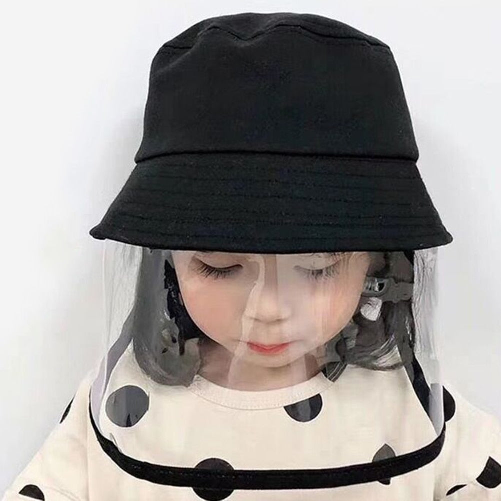 Protective Sun Hat & Face Shield For Kids