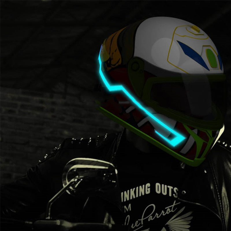 Motorcycle Helmet EL Light Strips