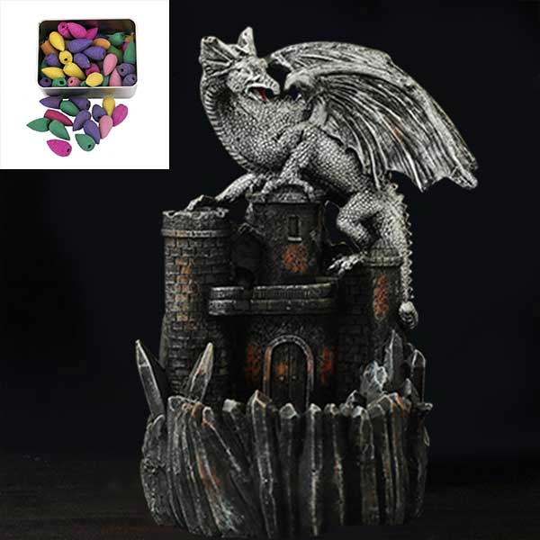 Dragon Castle Backflow Incense Burner