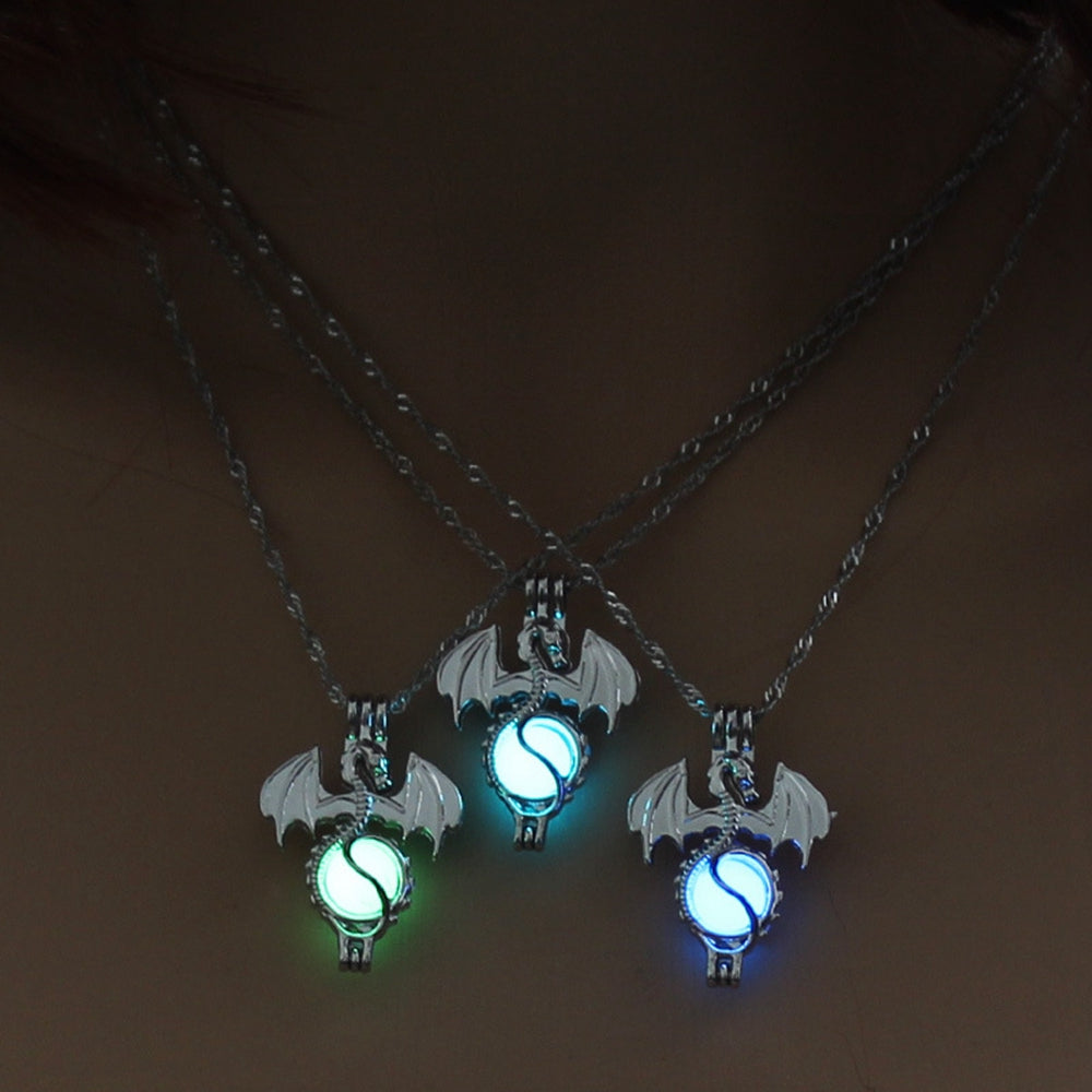 Wyvern's Orb Glow In The Dark Necklace