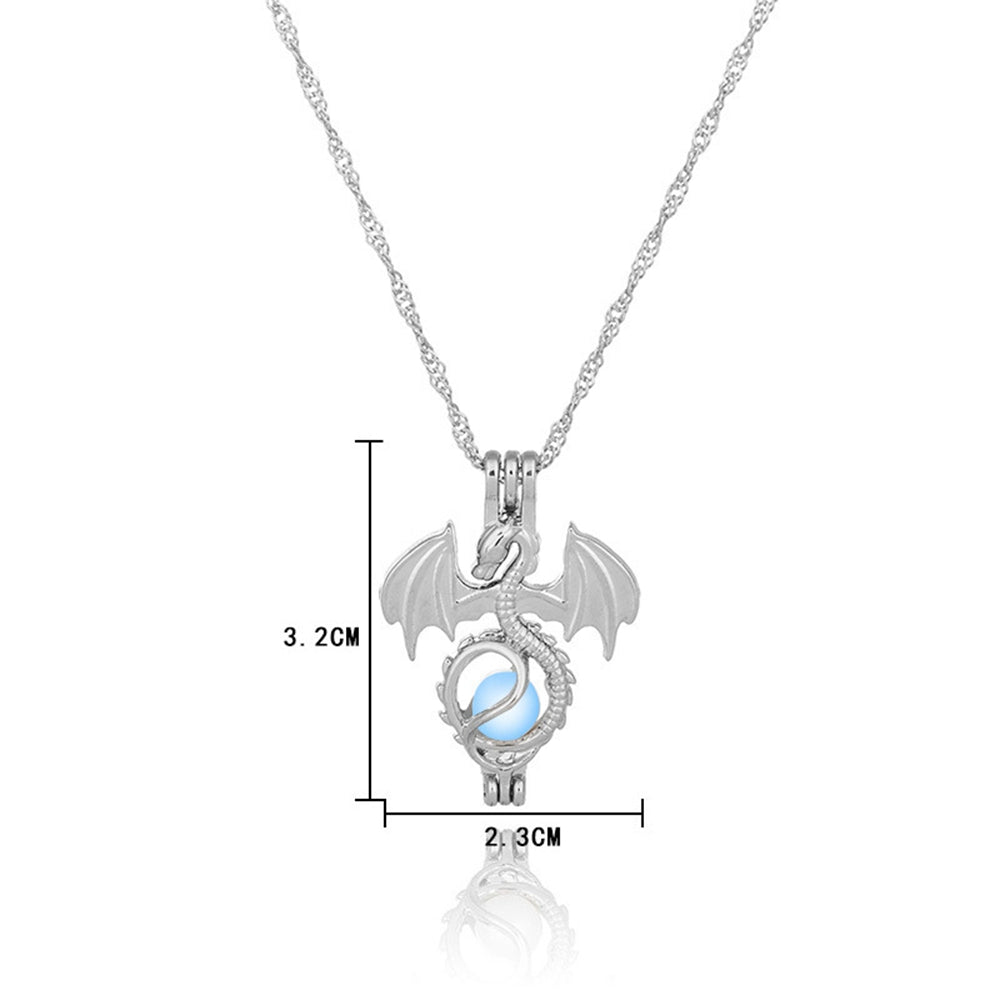 Wyvern's Orb Glow In The Dark Necklace