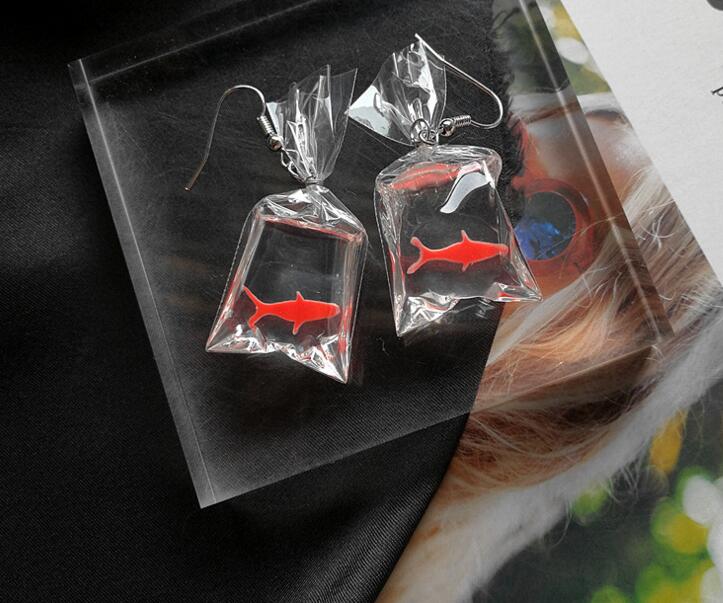 Bagged Koi Earrings