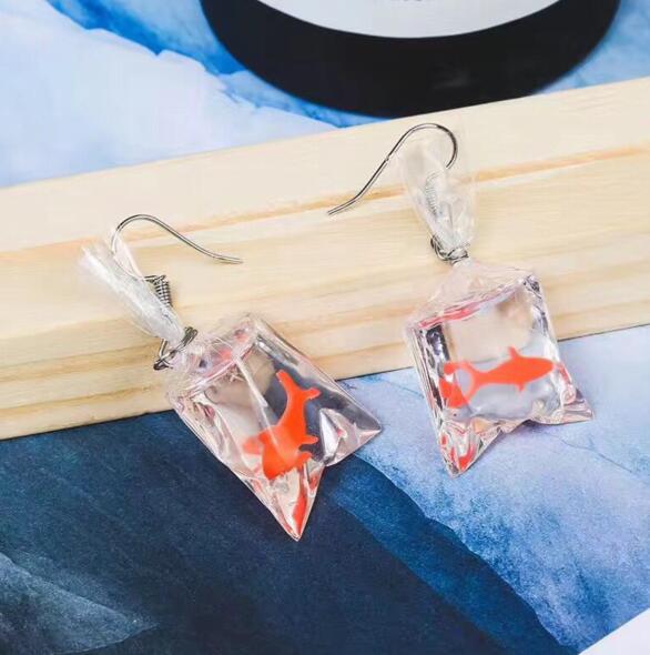 Bagged Koi Earrings