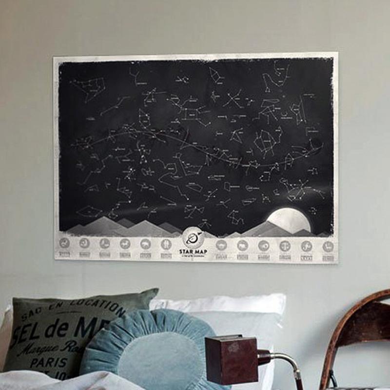 Glow In The Dark Star Constellations Map