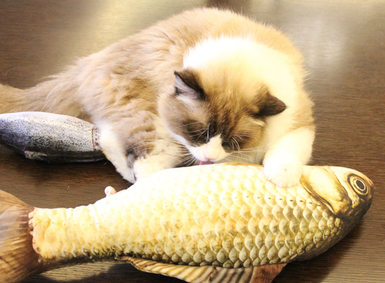 Realistic Fish Cat Plushies With Catmint (Set of 6)
