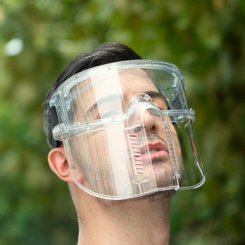 Polycarbonate Safety Face Shield With Detachable Goggles