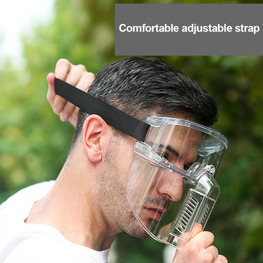 Polycarbonate Safety Face Shield With Detachable Goggles
