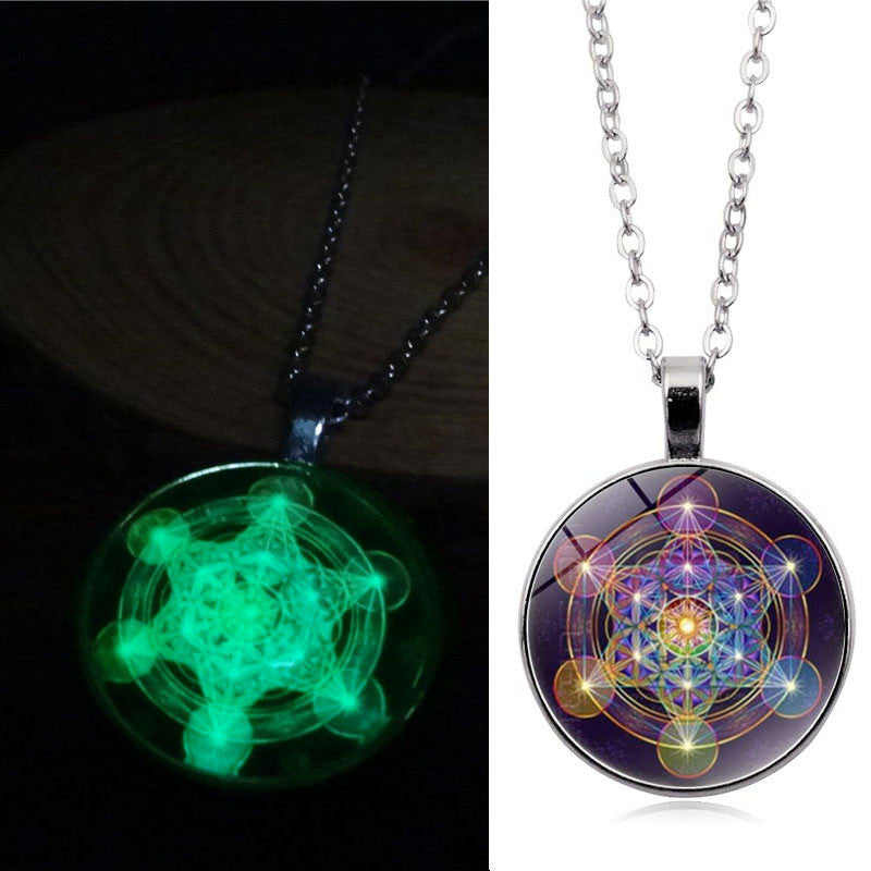 Sacred Geometry Glow In The Dark Necklace