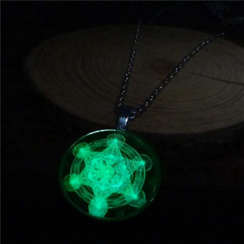 Sacred Geometry Glow In The Dark Necklace