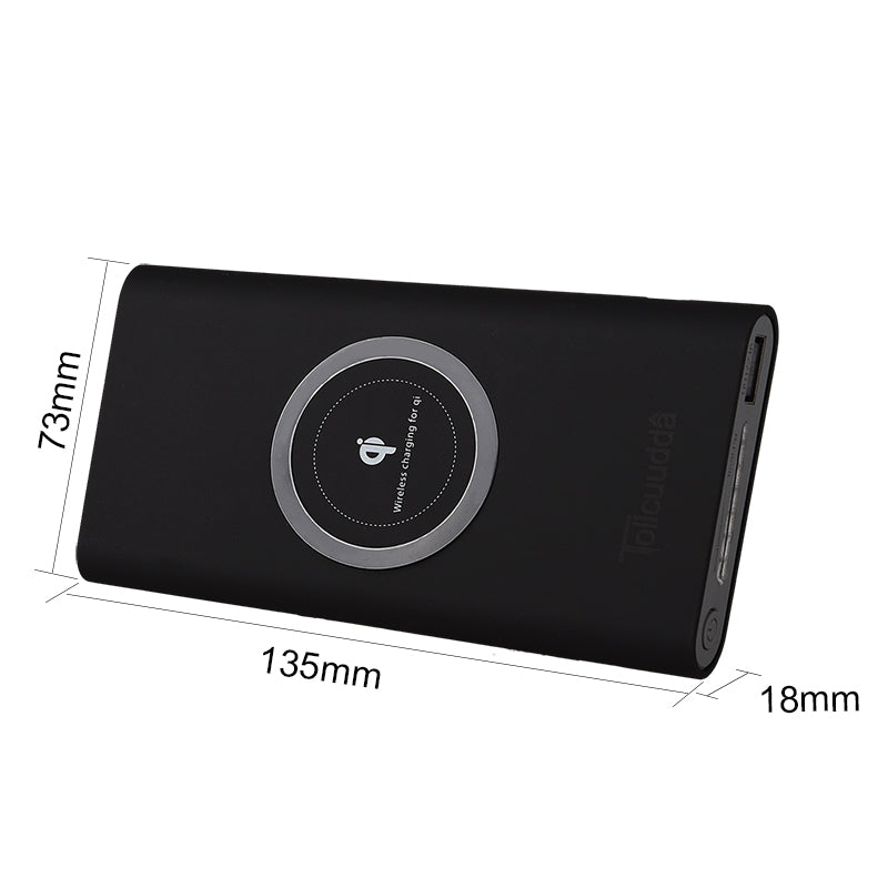 Portable USB Power Bank With Qi Wireless Charger