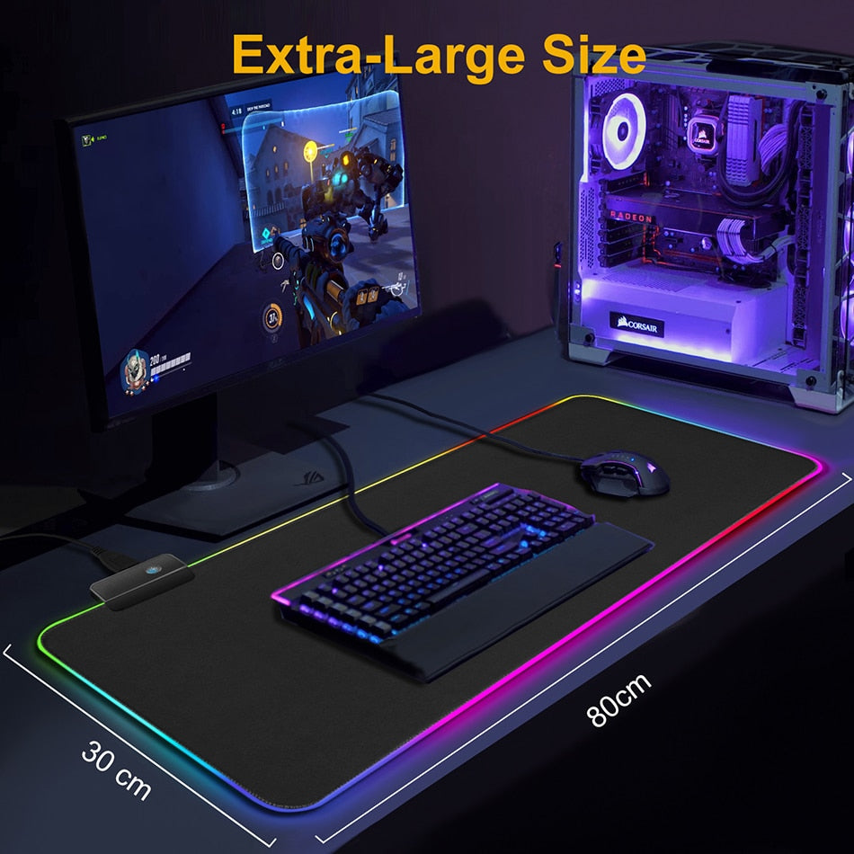 Gigantic RGB Mouse Pads