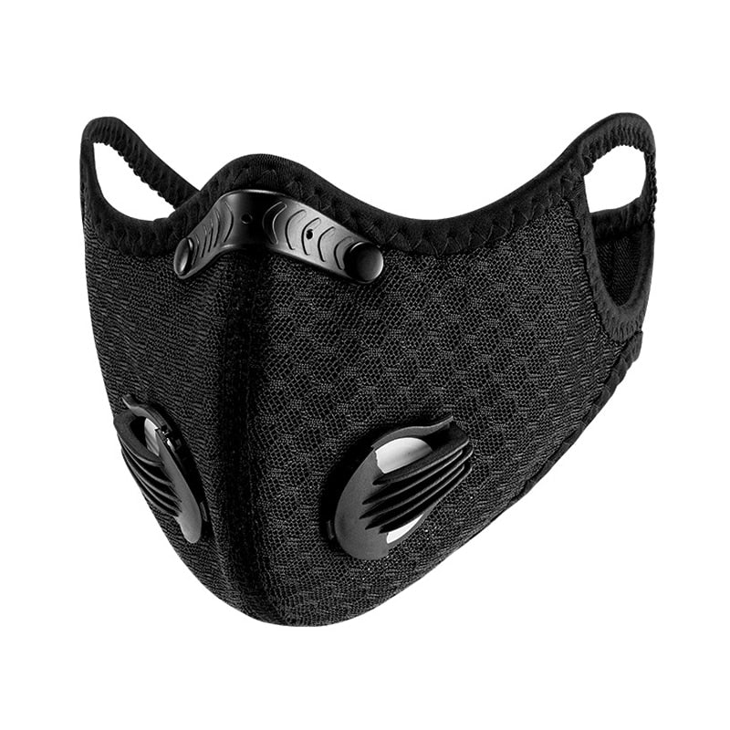 Reusable Face Mask With Replaceable Activated Carbon Filters
