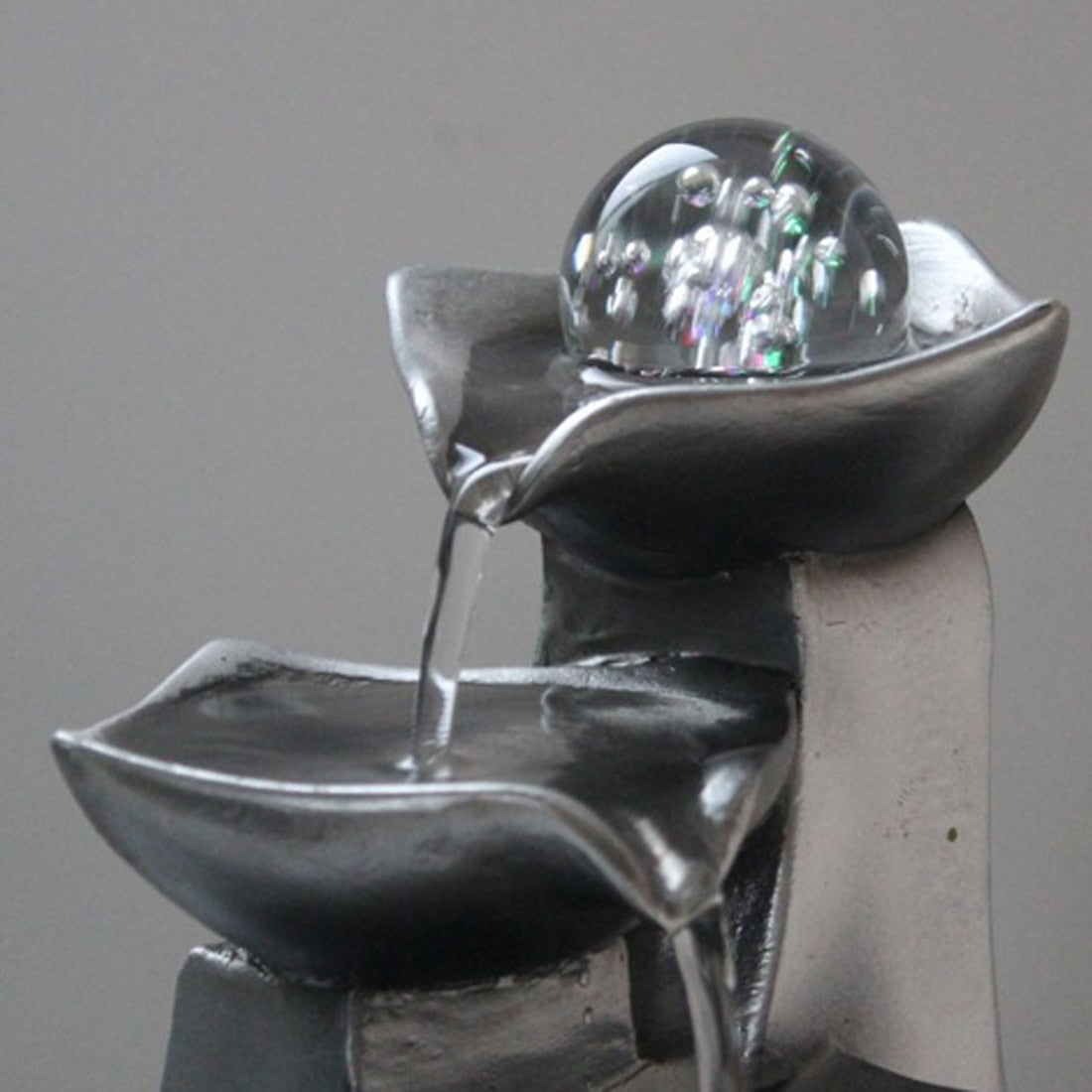 Fengshui Crystal Ball Desktop Fountain