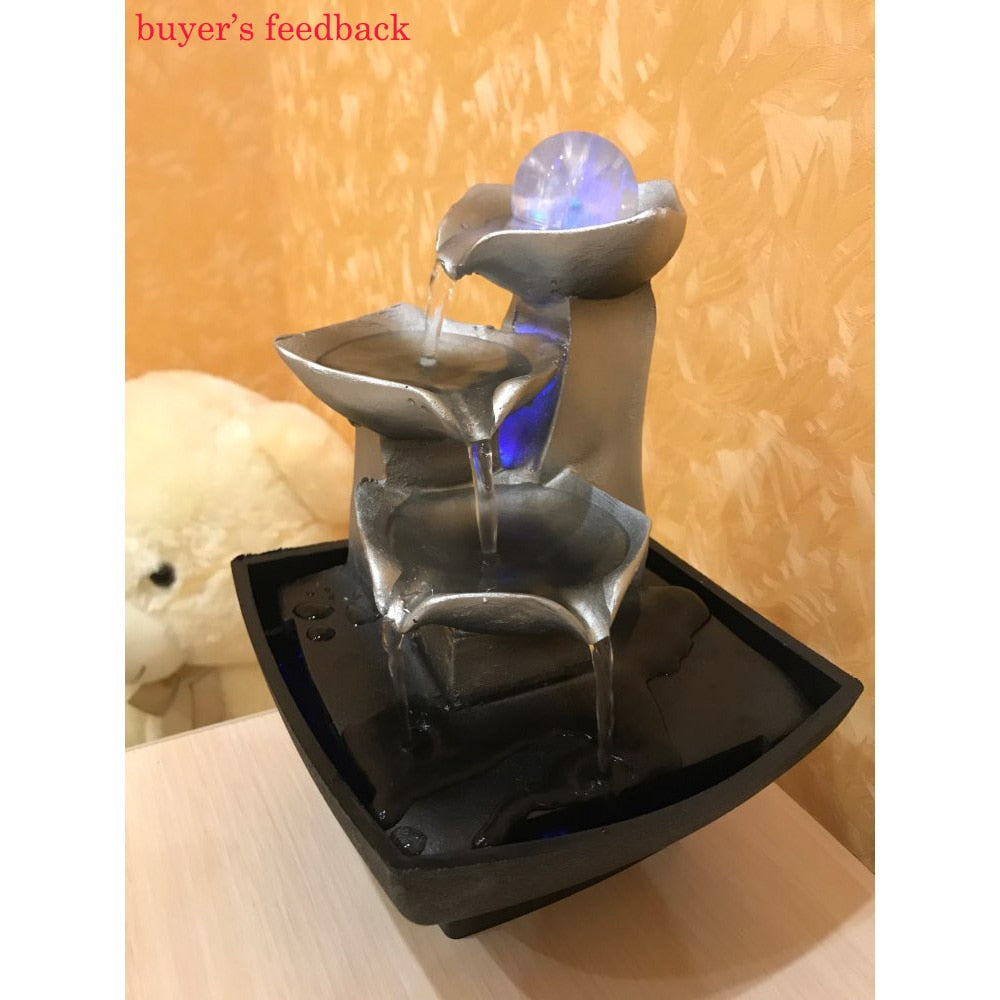 Fengshui Crystal Ball Desktop Fountain