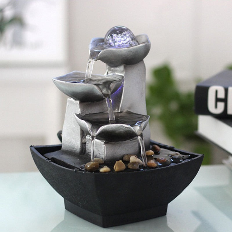 Fengshui Crystal Ball Desktop Fountain