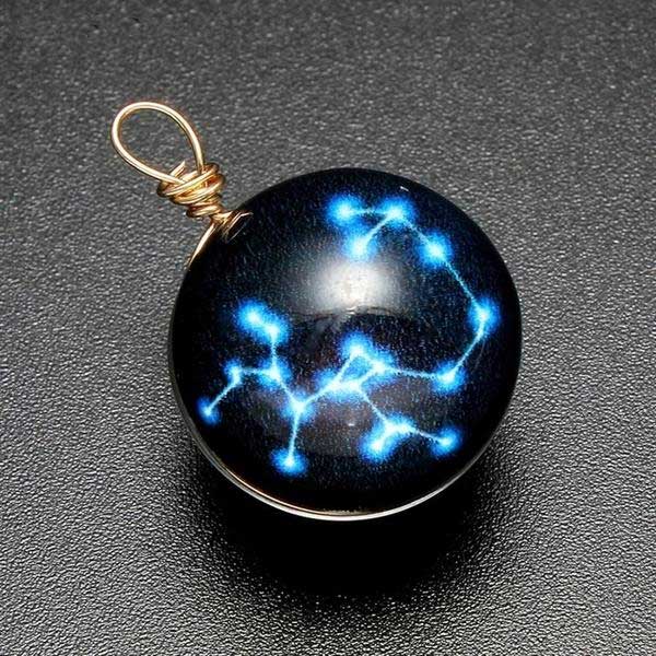 Glow In The Dark Zodiac Constellation Necklaces