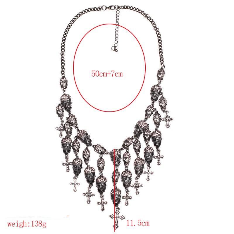Crystal Skull Maxi Necklace