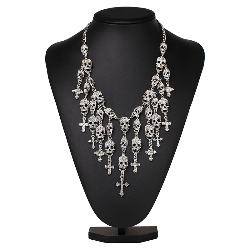 Crystal Skull Maxi Necklace