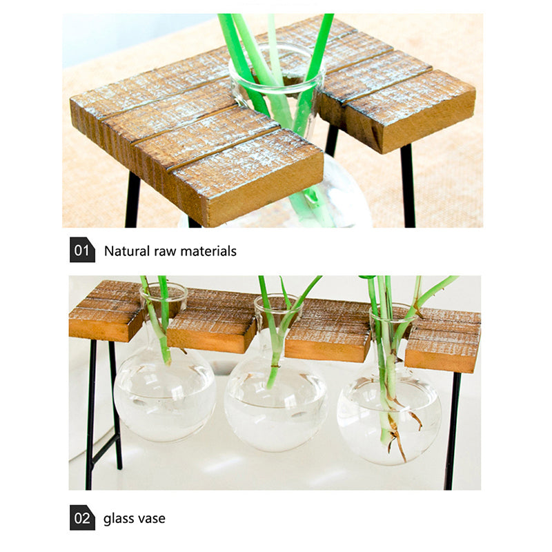 Wooden Lab Vases