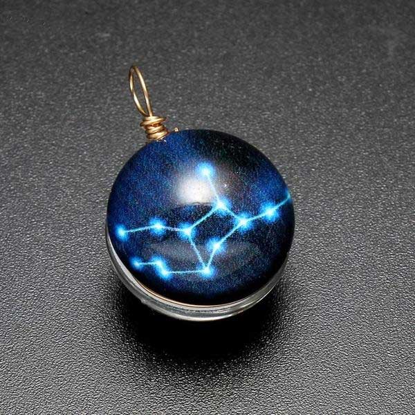 Glow In The Dark Zodiac Constellation Necklaces
