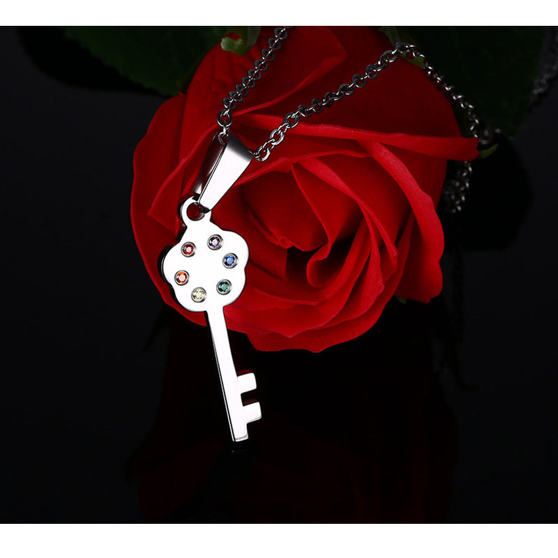Key To My Heart Pride Necklaces