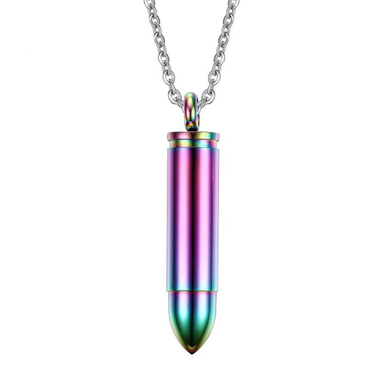 Chromatic Rainbow Bullet Necklace