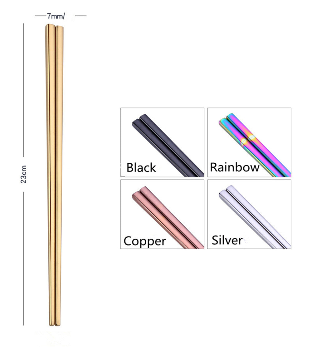 Awesome Rainbow Steel Chopsticks