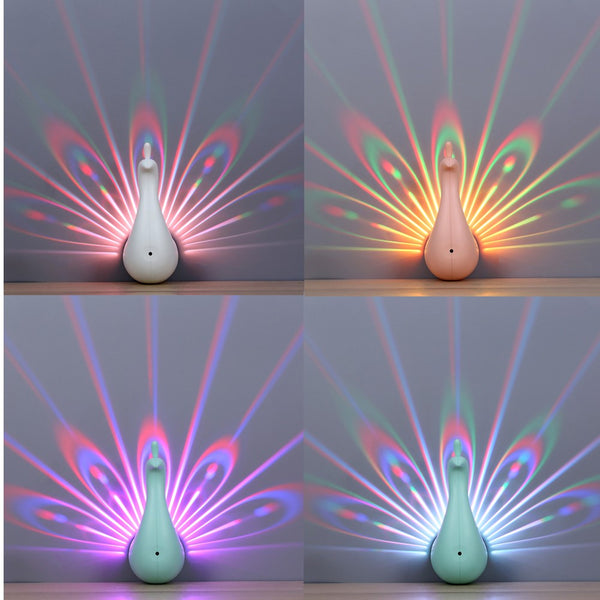 Peacock projection lamp hot sale