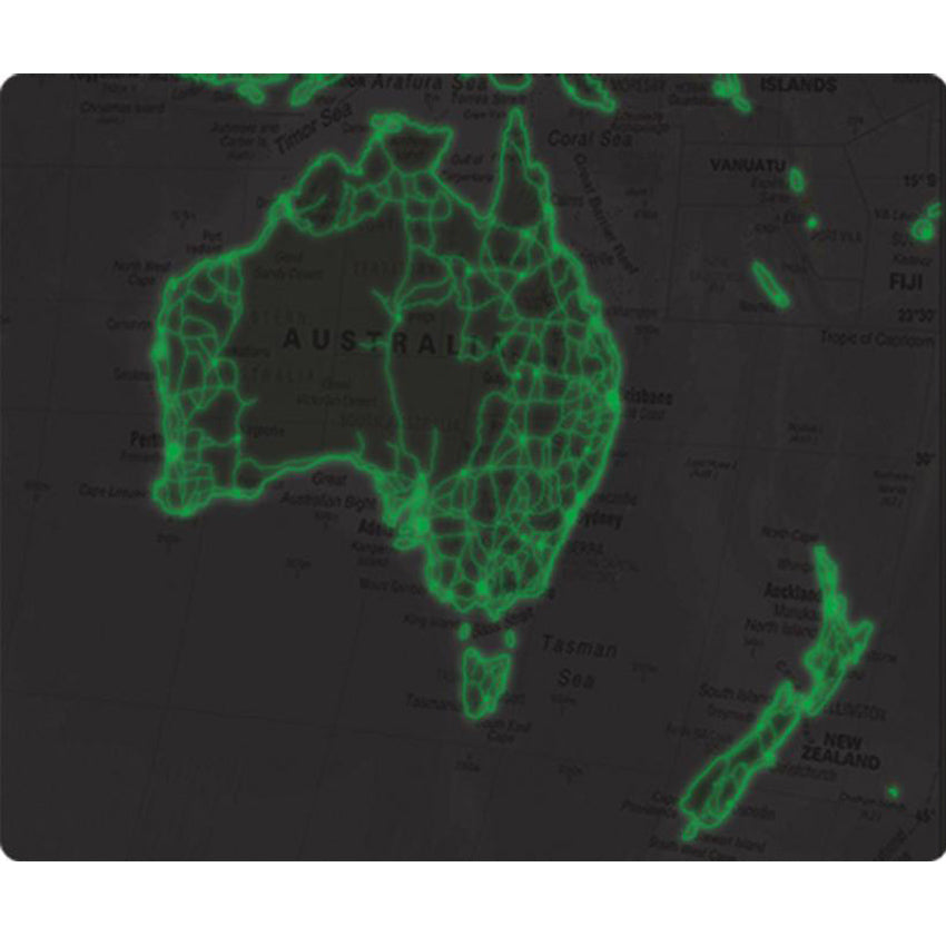 Glow In The Dark World Map Poster