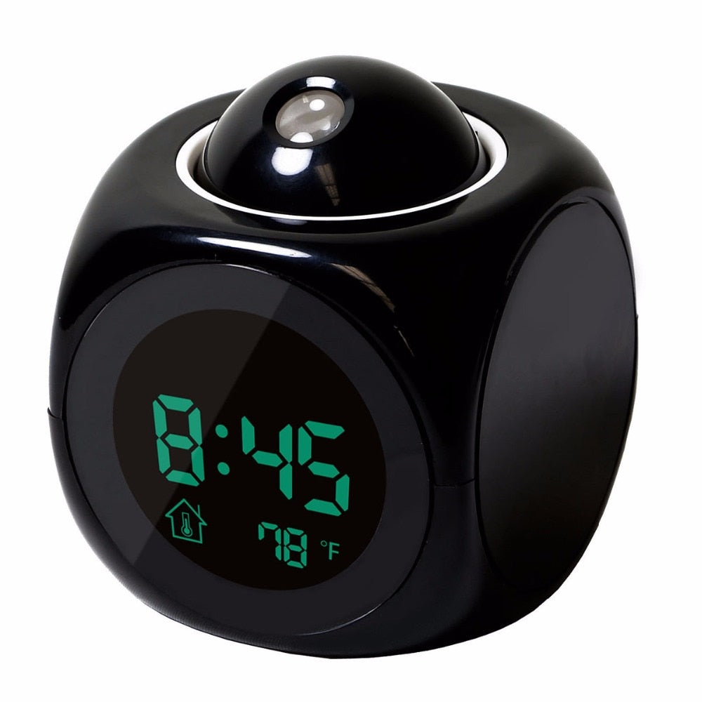 LED Display Projection Digital Alarm Clock