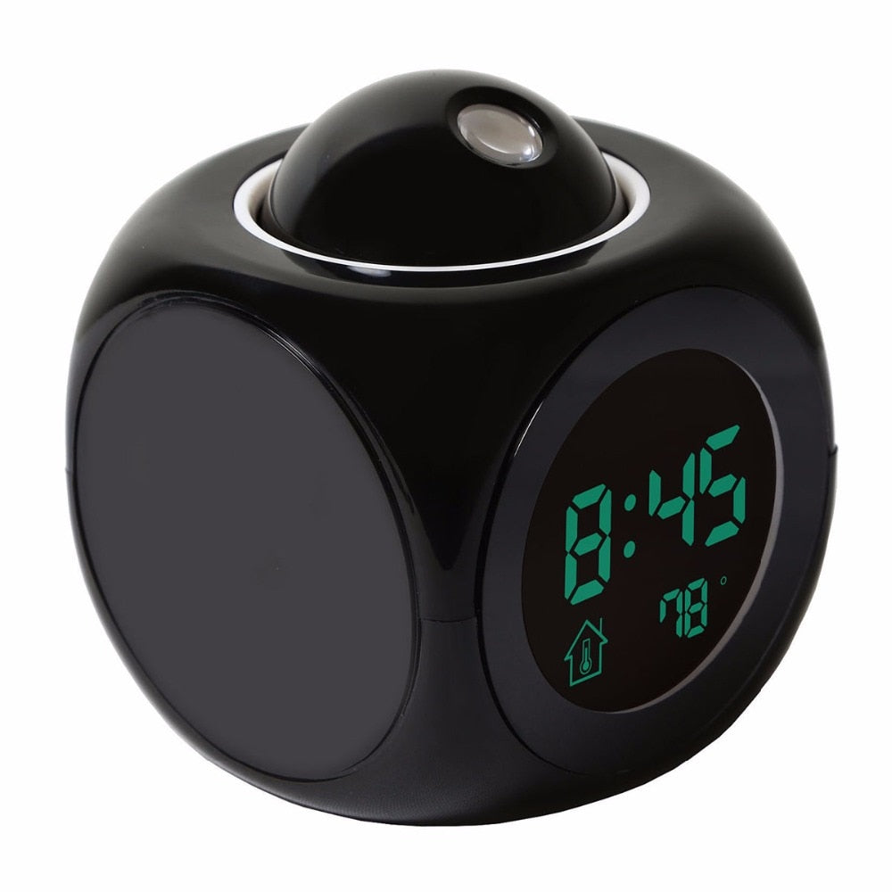 LED Display Projection Digital Alarm Clock