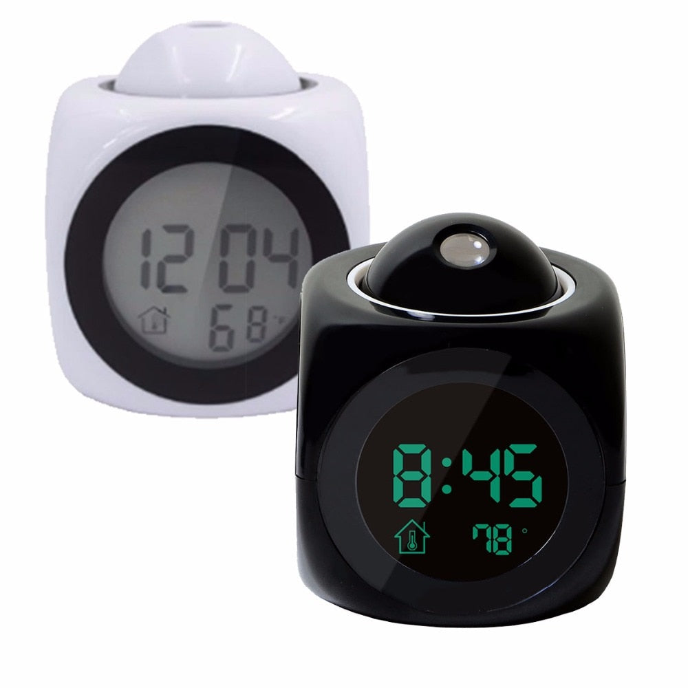 LED Display Projection Digital Alarm Clock