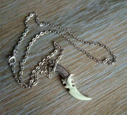 Glow In The Dark Tribal Dagger Necklace