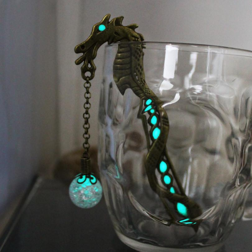 Fanduco Bookmark Luminous Book Wyrm Bookmark