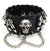 Skull 'n Bullets Genuine Leather Cuff Bracelet