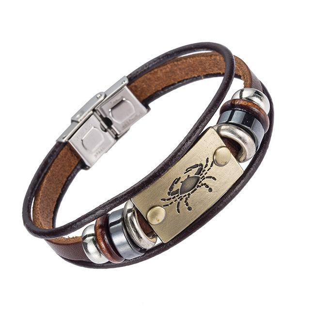 Fanduco Bracelets Cancer Grecian-Style Zodiac Bracelets