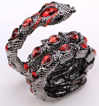 Fanduco Bracelets gray red Cool Flexible Snake Bracelet