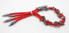 Fanduco Bracelets Red w/ Black crystal Coiling Dragon Bracelet