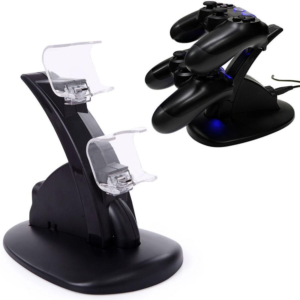 Fanduco Charger Dual USB Charging Dock for PlayStation 4 Controllers