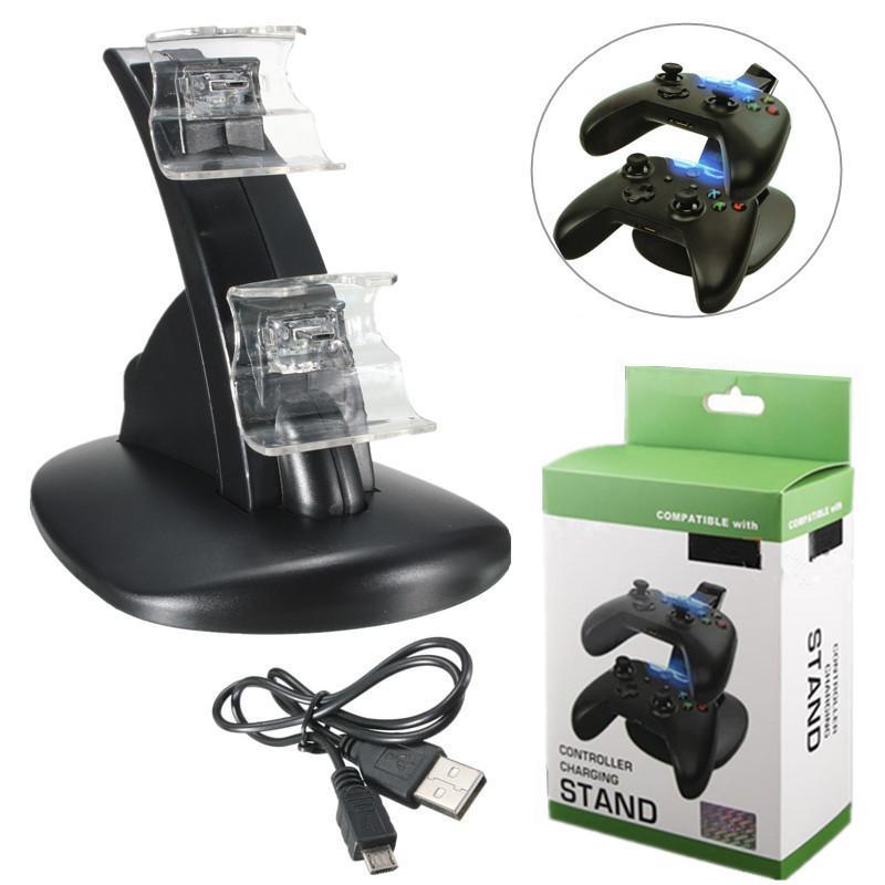 Fanduco Charger Dual USB Charging Dock for Xbox One Controllers