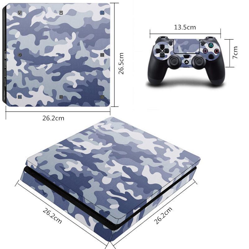 Fanduco Console Skins Camo Skin Decals For Playstation 4 Slim & 2 Controllers