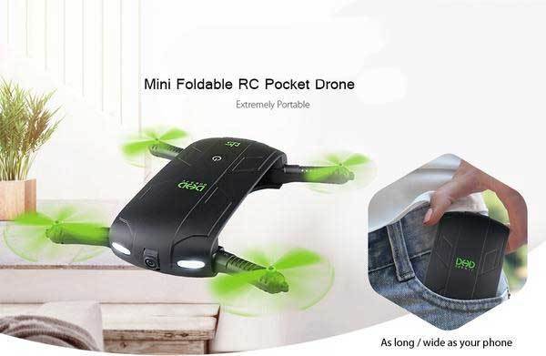Fanduco Drones Foldable Pocket Selfie Drone