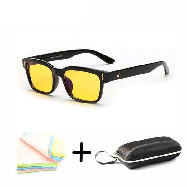 Fanduco Eyewear Bright Black Ocular Defender Glasses