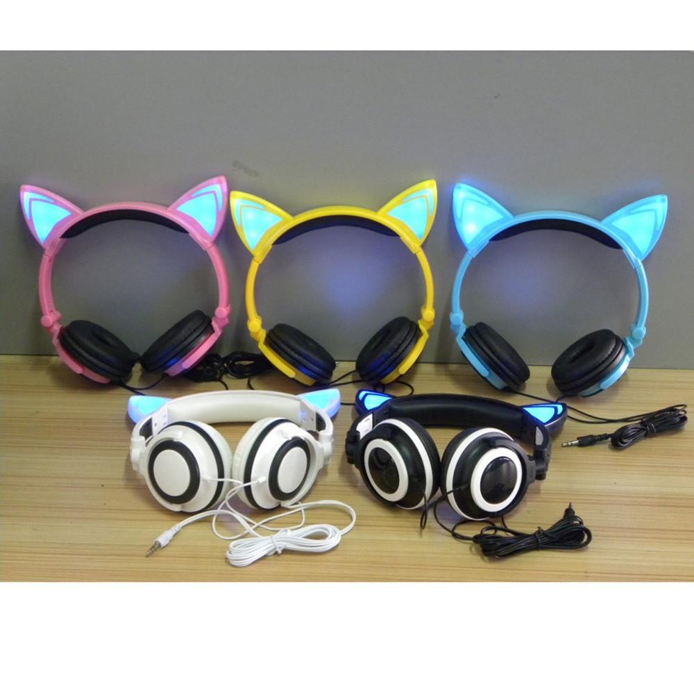 Fanduco Headsets LED Cat Ear Headphones