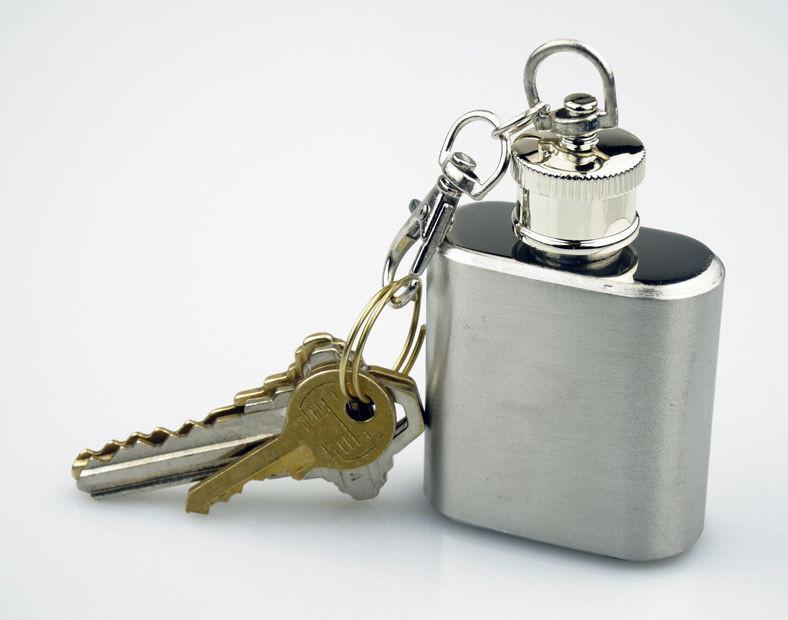 Fanduco Hip Flasks Stainless Steel Flask On A Keychain